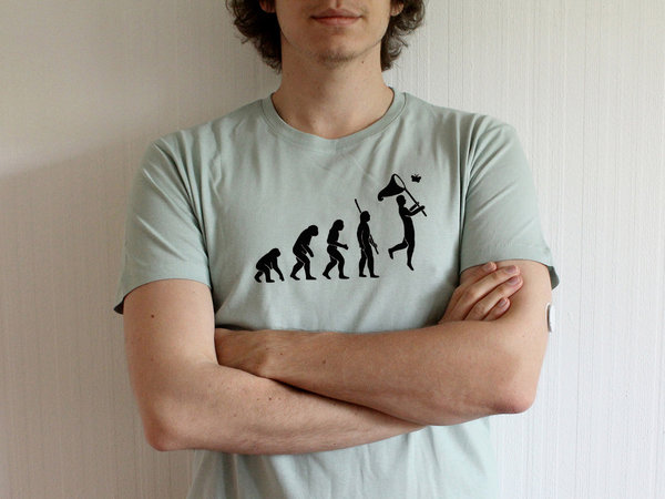Evolution T-Shirt mit Käfersammler