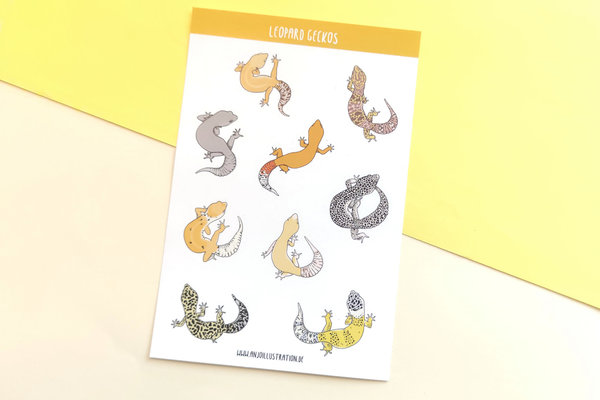 Sticker Sheet - Leopardgecko