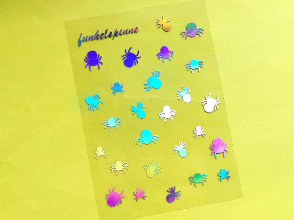 Holo Sticker Sheet - Spinnen